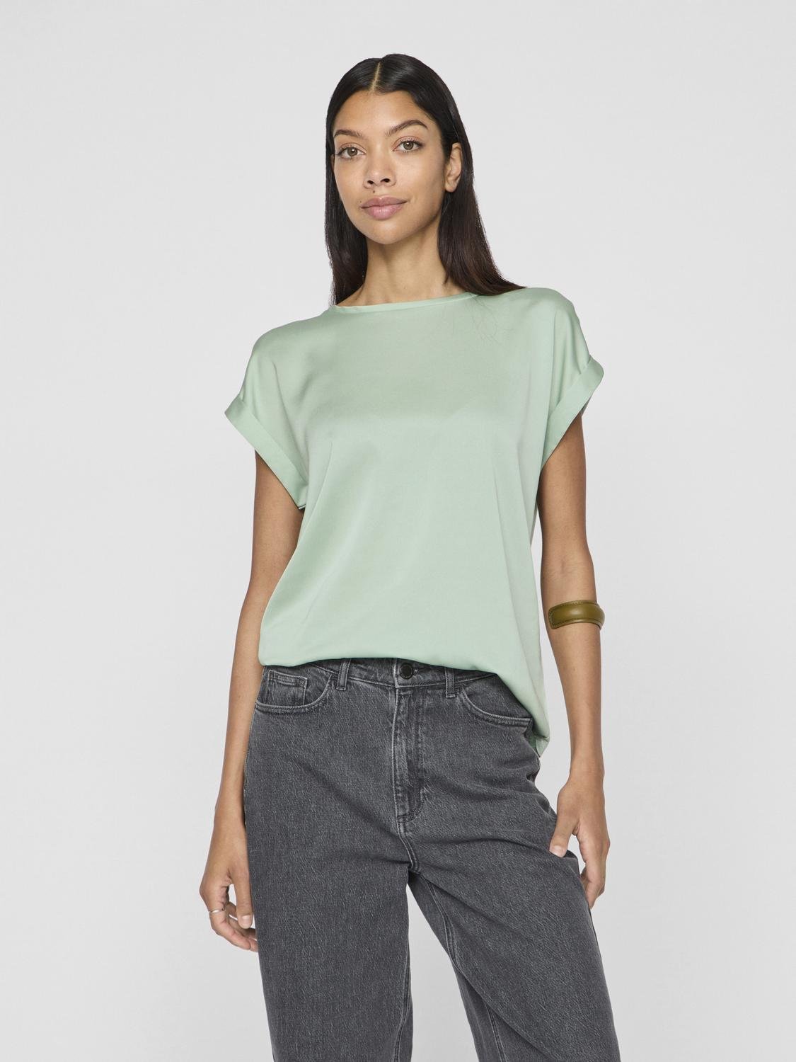 VIELLETTE Top - Silt Green - VERO MODA & VILA Bergvik